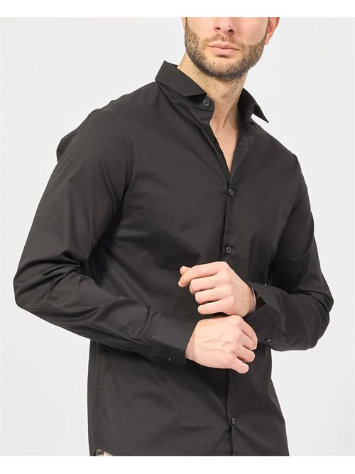 Armani black long sleeve cotton shirt ARMANI EXCHANGE | 8NZC31-ZN28Z1200